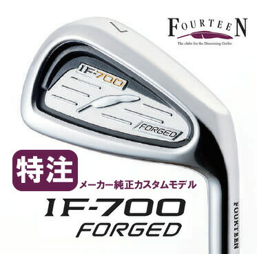 【カスタムモデル】フォーティーン IF-700 FORGED アイアンカーボンシャフト5本セット（#6〜PW）(240000)