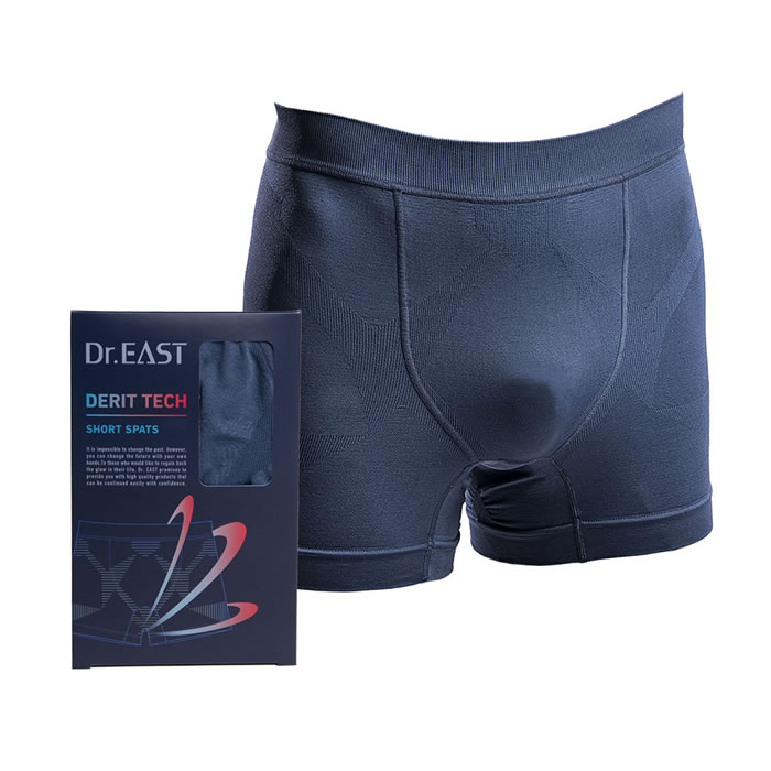 『ネイビー』 寝ながら飛距離アップ Dr.EAST DERIT TECH（デリットテック） SHORT SPATS ショートショーツ パンツ人気 おすすめ