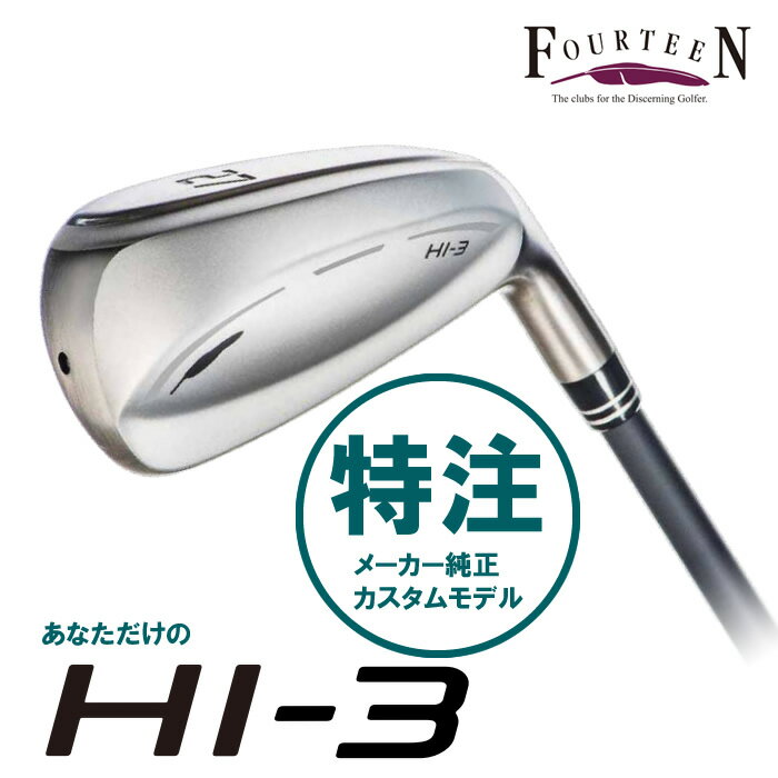 【カスタムモデル】2022 フォーティーン HI-3 中空ユーティリティ スチールシャフト(34000)