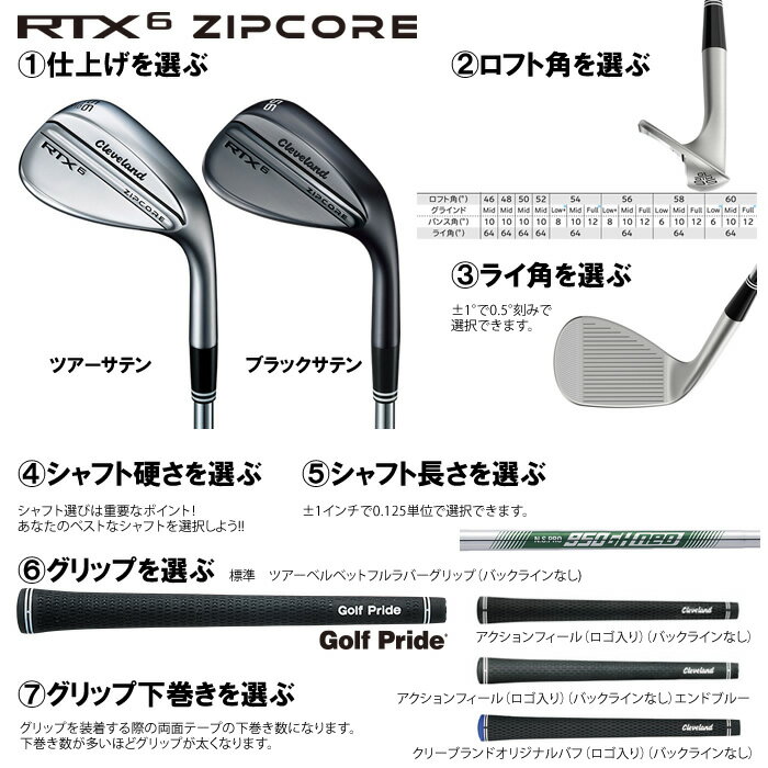 ☆マラソン期間中限定☆ポイントアップ中!【カスタムモデル】2023 クリーブランド RTX6 ZIPCORE ウェッジ スチールファイバー i 70cw(27000)人気 おすすめ 2023年 新作 最新 送料無料 2