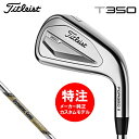 【GW前　当店独自イベント　30日まで 必見！ポイントUP中】（カスタムモデル）2023 タイトリスト Titleist T350 アイアンセット6本組(#6-#9,Pw,W48)～9本組(#4-W53)(日本仕様)Dynamic Gold EX TOUR ISSUEシャフト(IRON)　送料無料 1