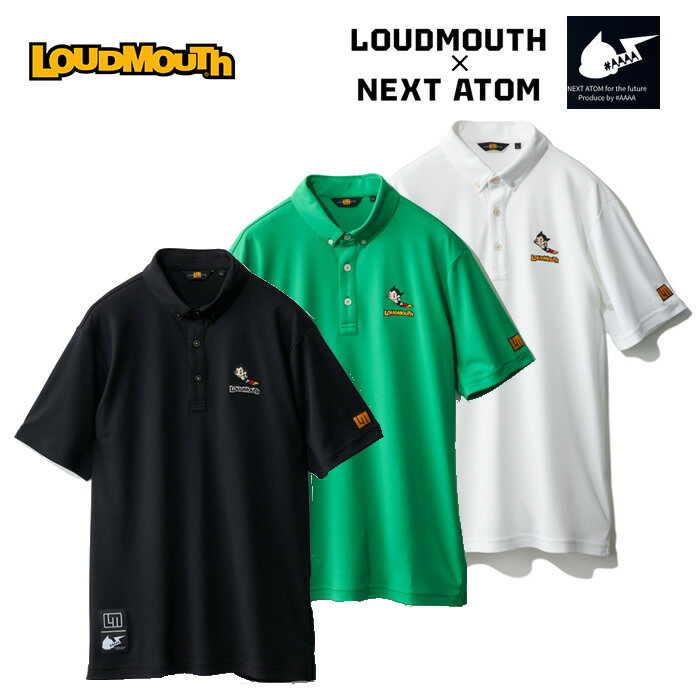 ☆マラソン期間中限定☆ポイントアップ中!2024年 春夏 ラウドマウス/LOUDMOUTH×NEXT ATOM 764-610 ウェア(メンズ)半袖シャツ アトム コラボ 新作 2024S/S