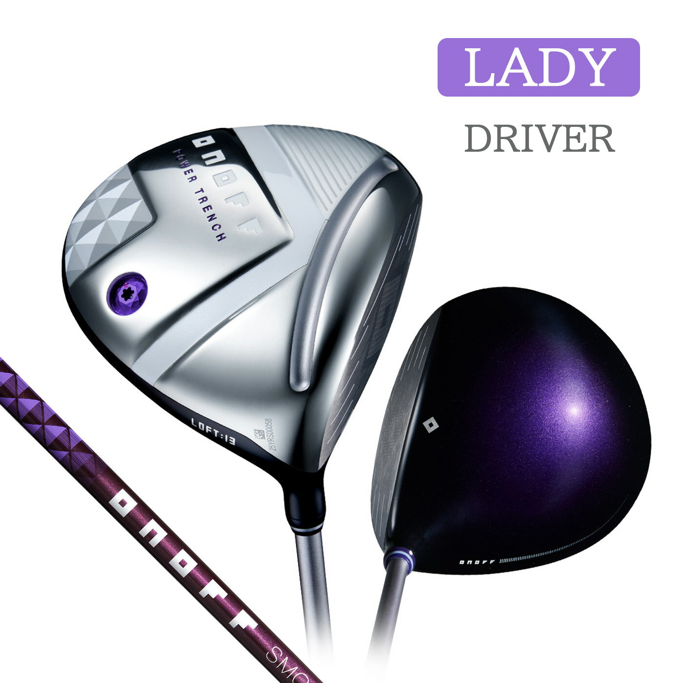 【割引クーポン配布中!】ONOFF LADY DRIVER オノフ レディー ドライバー 標準シャフト SMOOTH KICK LP-425D