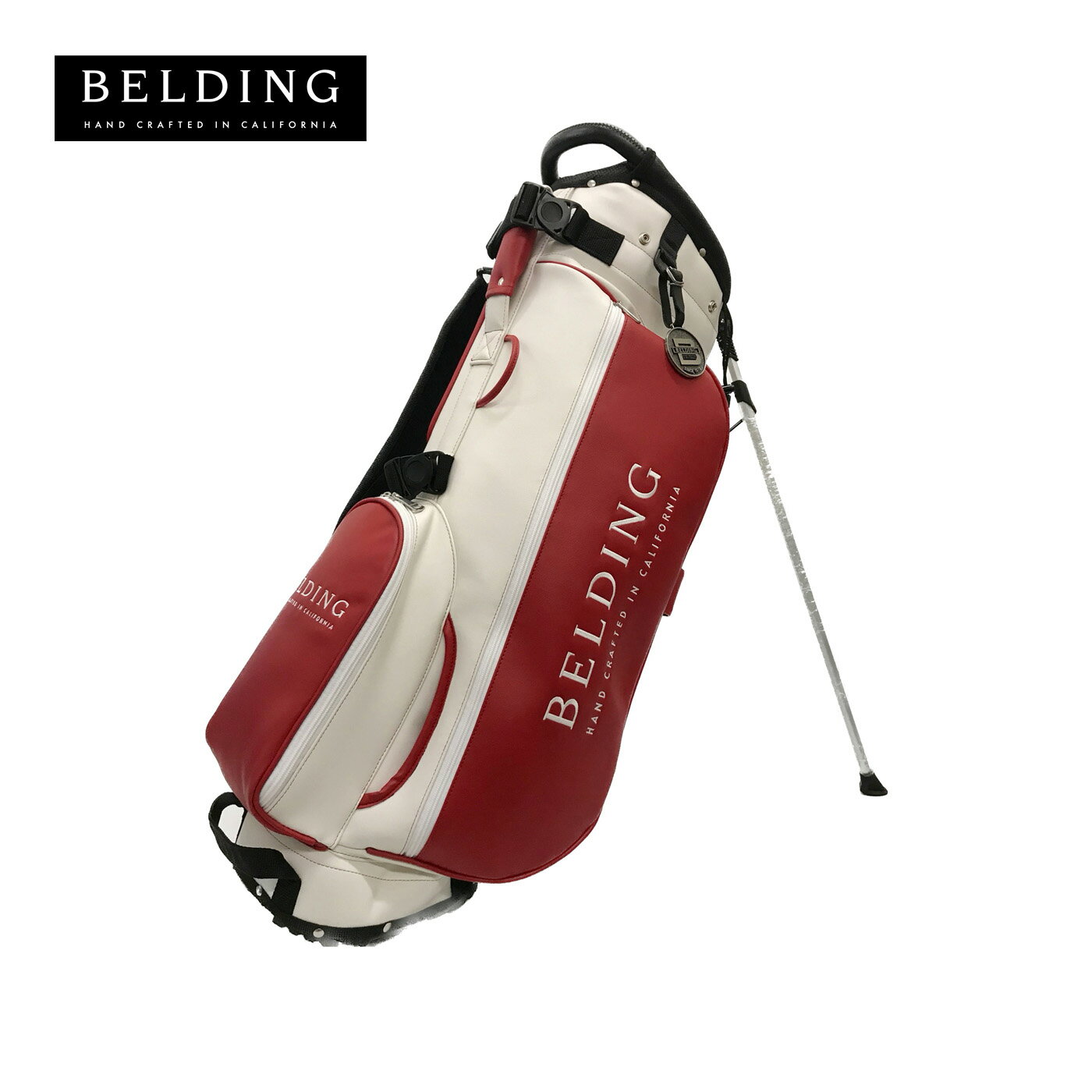 BELDING ベルディング キャディバッグ サンバード 2.0 HBCB-850161 レッド・エスプリ/ホワイト・エスプリ スタンドバッグ