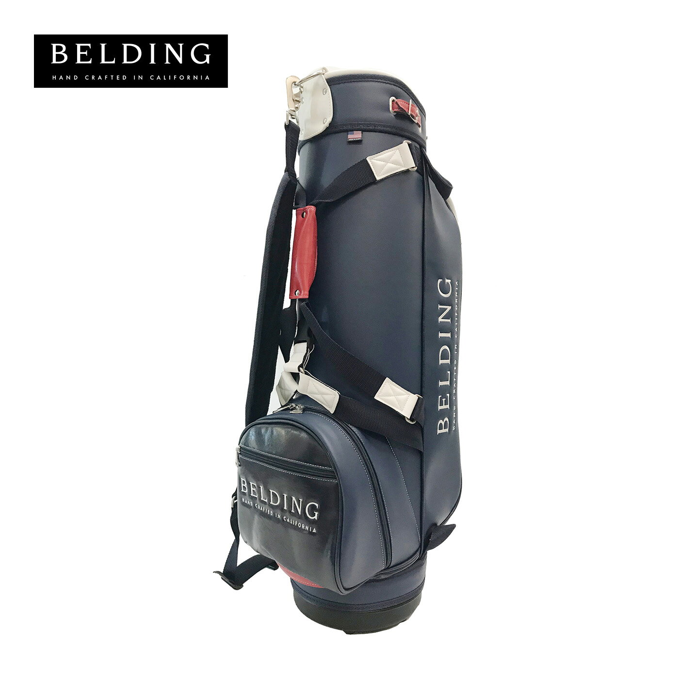 BELDING ベルディング キャディバッグ ブッシュワーカー RX HBCB-850152 ネイビー・エスプリ/ホワイト・エスプリ/マリーン・グレーズ
