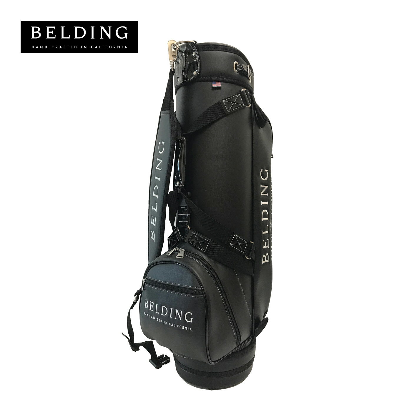 BELDING ベルディング キャディバッグ ブッシュワーカー RX HBCB-850151 ブラック・エスプリ/ブラック・シャイニー