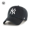 【ポイントアップ中! 7月11日1時59分まで】'47 クリーンナップ ニューヨーク・ヤンキース 14751191 ブラック キャップ メンズ レディース