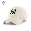 【ポイントアップ中! 7月11日1時59分まで】'47 クリーンナップ ニューヨーク・ヤンキース 14751177 キャップ ナチュラル メンズ レディース