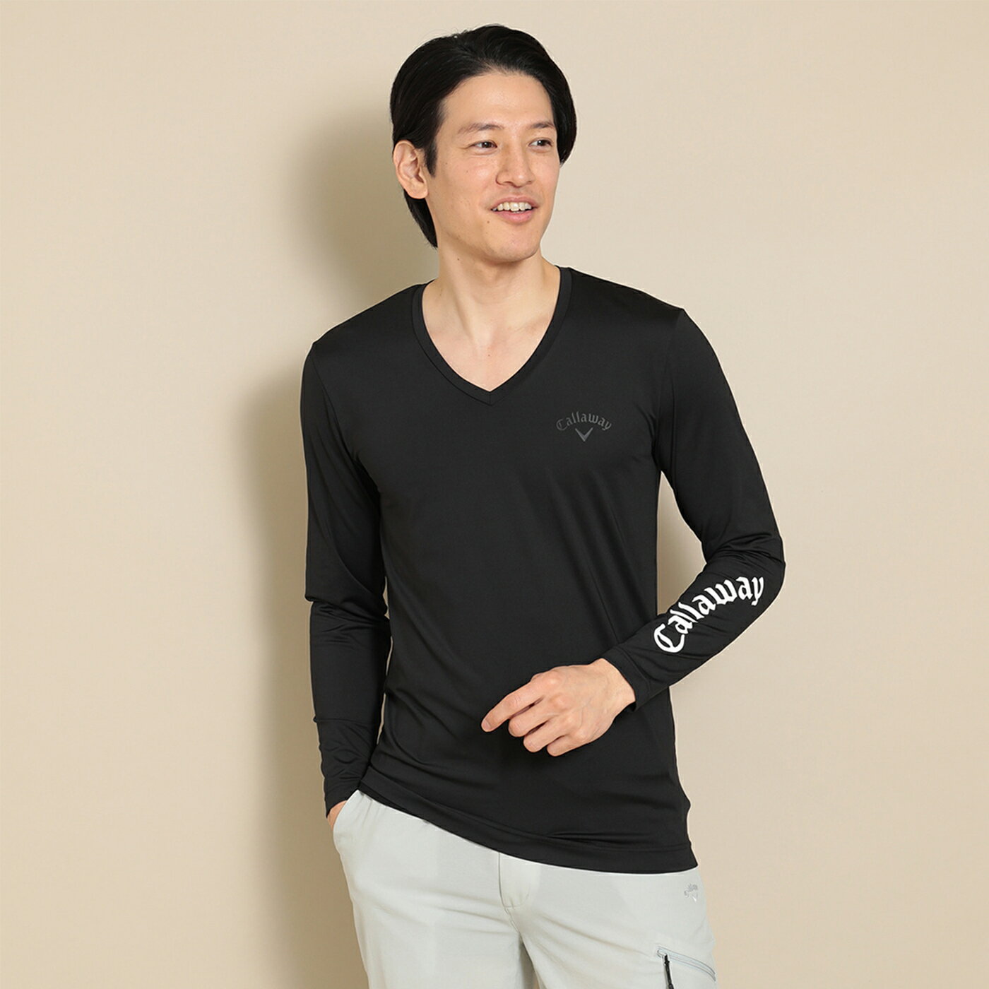 キャロウェイ Callaway クールコア天竺Vネックインナーシャツ C24932101 メンズ 2025F/W