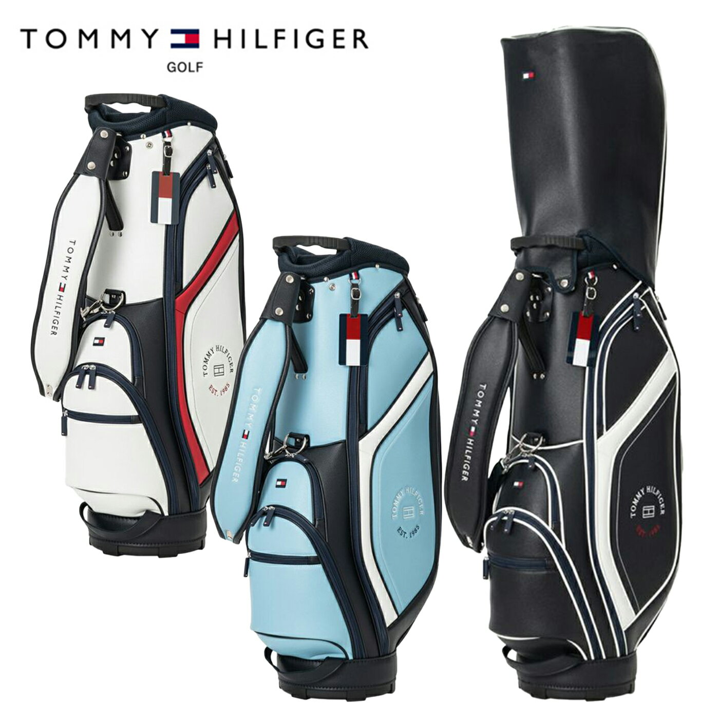 樂天商城 - トミーヒルフィガー ゴルフ キャディバッグ ユニセックス THMG5FC3 TOMMY HILFIGER 2025F/W
