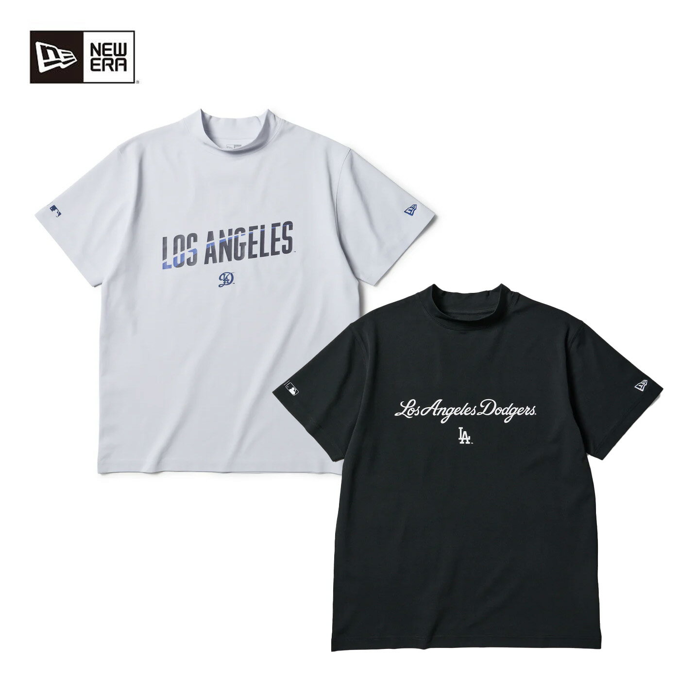 乐天商城 - ニューエラ NEW ERA MLB ロサンゼルス・ドジャース 半袖 ミッドネック Tシャツ 14859930/14859925 メンズ/レディース ウェア 2026S/S