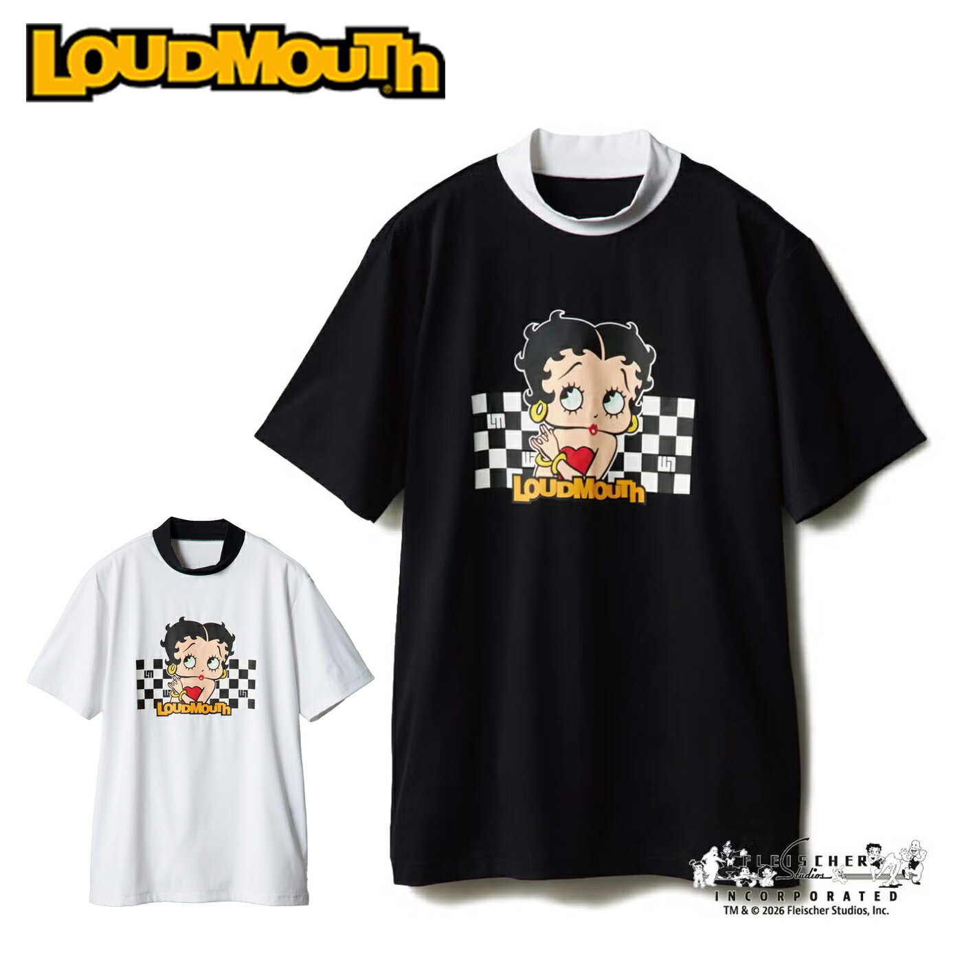 樂天商城 - 【限定コラボ】ラウドマウス ゴルフ ウェア メンズ LM Betty半袖シャツ 春夏 866616 LOUDMOUTH 2026S/S
