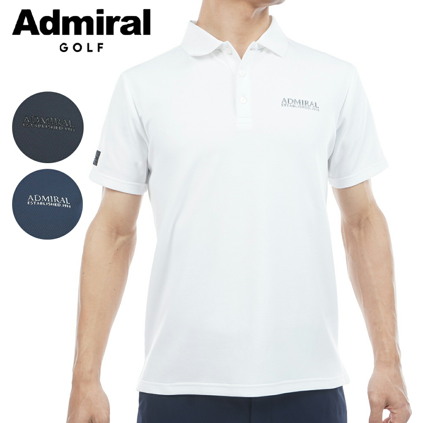 乐天商城 - アドミラルゴルフ ウェア メンズ ポロシャツ 春夏 ADMA606 Admiral GOLF 2026S/S