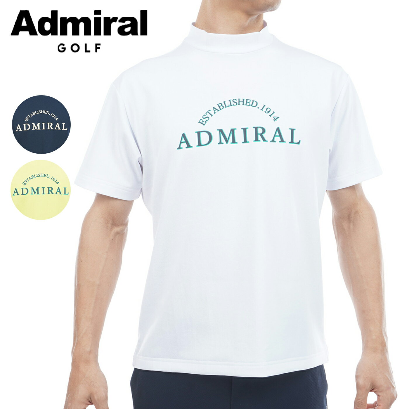 樂天商城 - アドミラルゴルフ ウェア メンズ シャツ 春夏 ADMA622 Admiral GOLF 2026S/S