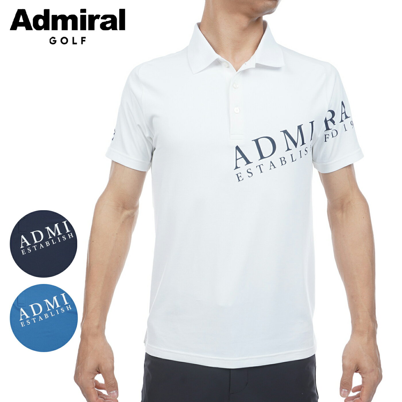 乐天商城 - アドミラルゴルフ ウェア メンズ ポロシャツ 春夏 ADMA638 Admiral GOLF 2026S/S
