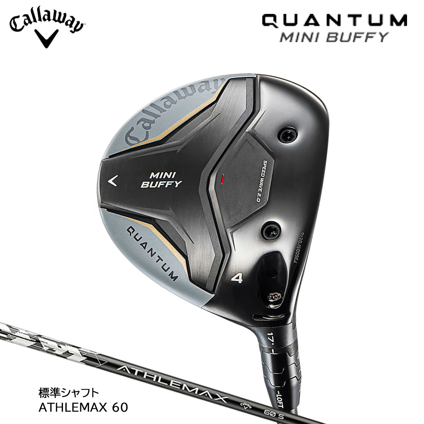 樂天商城 - キャロウェイ クアンタム ミニ バフィ フェアウェイウッド ATHLEMAX 60[日本仕様]QUANTUM MINI BUFFY Callaway