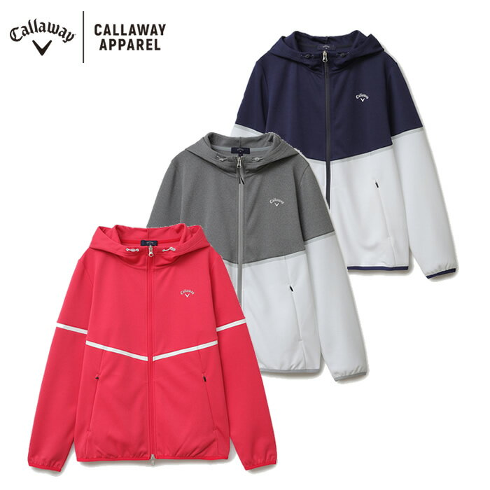 ［SALE］2022 S/S Callaway キャロウェイ ウェア【レディース】フルジップスウェットパーカー　C22117200