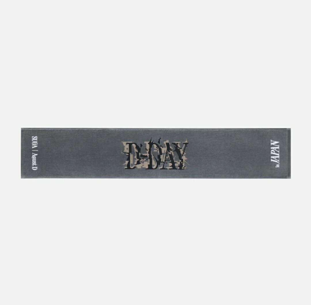 【即日発送】BTS マフラータオル SUGA Agust D MUFFLER TOWEL D-DAY JAPAN シュガ ユンギ 防弾少年団 日本限定