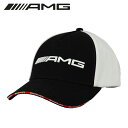 【レビューキャンペーン実施中】 Mercedes-AMG キャップ ブラック/ホワイト ベンツコレクション コラボレーション 帽子 メルセデスベンツ AMG ベースボールキャップ