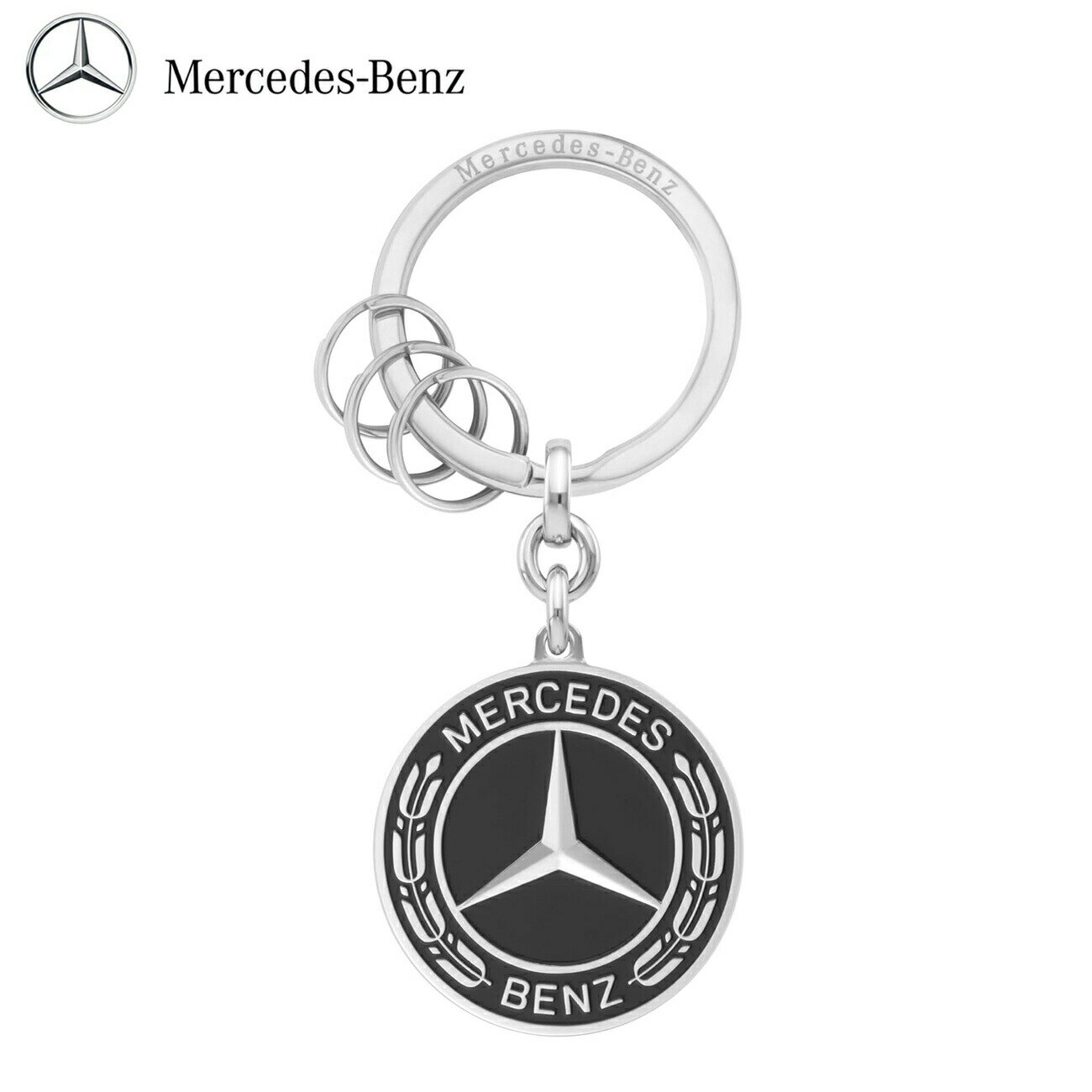 【楽天スーパーSALE 10%OFF！】 キーリング ローレルリース ブラック メルセデスベンツ ベンツコレクション ベンツ アクセサリー