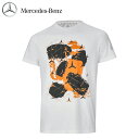 Tシャツ スターパターン グラフィック ホワイト メルセデスベンツ ベンツコレクション ベンツ 半袖 シャツ 夏