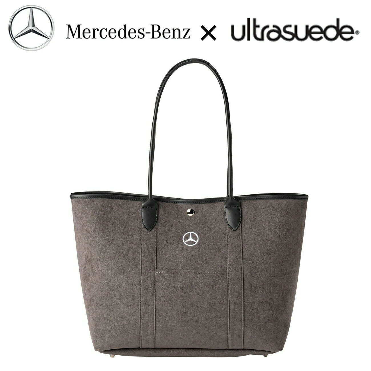 【楽天スーパーSALE 10%OFF！】 Ultrasuede ウルトラスエードトートバッグ グラファイト ブルーデイジー メルセデスベンツ ベンツコレクション ベンツ 鞄 バッグ