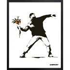 アートフレーム　バンクシー Banksy Molotov インテリアアート 絵画 ポスター おしゃれ　モノトーン　壁掛け　火炎瓶