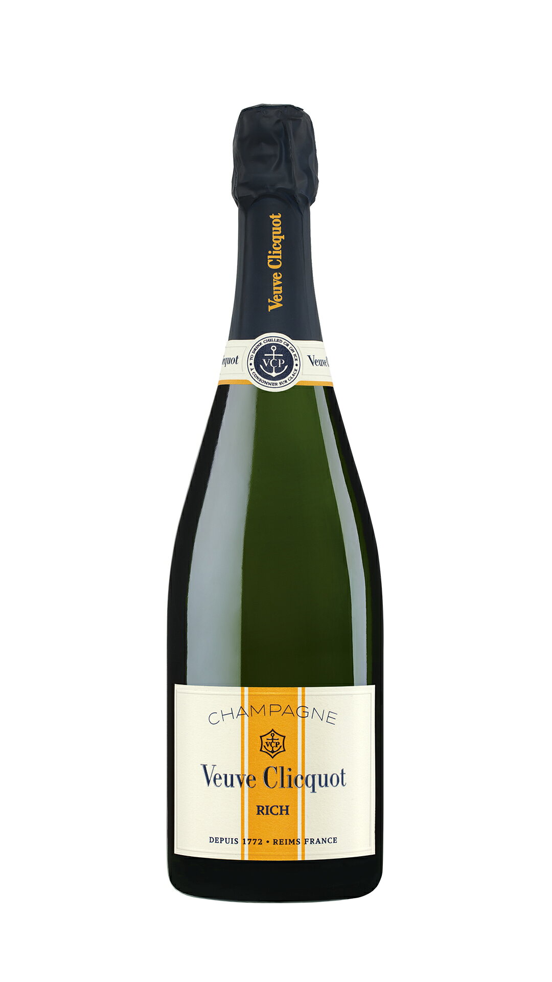 【正規品】 ヴーヴクリコ リッチ オン アイス12°/750ml 箱無し贈答品 飲み会 クルーズパーティー 女子会 甘口 ラグジュアリー kotono-tora-10000055 コウトウノトラ楽天市場店 パッケージ画像
