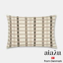 北欧 インテリア 雑貨 aiayu Gabriel pillow 40×60cm ブラウン クッション 枕 チェック カシミア シルク コットン 心地よい おし...