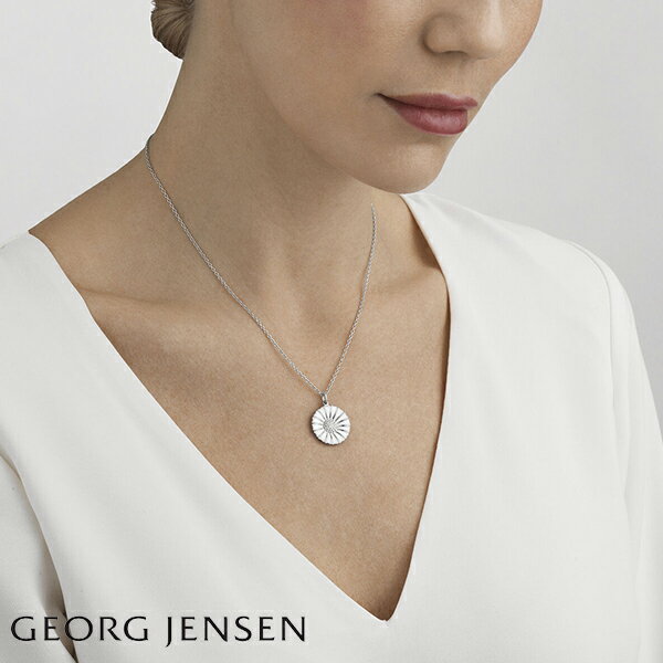 北欧 インテリア 雑貨 GEORG JENSEN (ジョージ ジェンセン) デイジー(DAISY) ペンダント シルバー ホワイトエナメル ギフト 記念日 クリスマスプレゼント 高級 結婚式 入学式 入学式 ビジネス カジュアル