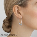 楽天KOTTE北欧 インテリア 雑貨 GEORG JENSEN （ジョージ ジェンセン） オフスプリング（OFFSPRING） イヤーフープ ピアス シルバー ホワイトエナメル ギフト 記念日 クリスマスプレゼント 高級 結婚式 入学式 入学式 ビジネス カジュアル