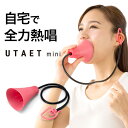 「 UTAET mini ウタエット ミニ 」【防音マイク ボイストレーニング ボイトレ カラオケ マイク 歌 練習 発声練習 消音 エクササイズ 一人カラオケ ドリーム プロイデア 腹式呼吸 大声】