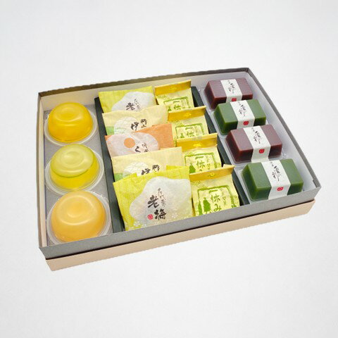 Rakuten - お中元 残暑見舞 和菓子 夏ギフト ｜ 伊賀涼菓 (中) 焼菓子 水羊羹 ゼリー 饅頭 まんじゅう 水羊羹 夏 お中元 御供 御礼 手土産 贈り物 お取り寄せ 和スイーツ 送料込み 夏の定番 三重県 伊賀 紅梅屋