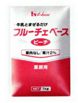 【本日楽天ポイント4倍相当】ハウス食品株式会社フルーチェベース＜ピーチ＞　1kg×6入（発送までに7～10日かかります・ご注文後のキャンセルは出来ません）【RCP】【北海道・沖縄は別途送料必要】【□□】