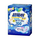 【本日楽天ポイント4倍相当】【送料無料】花王株式会社ロリエ 超吸収ガード 300 羽つき( 18コ入 )(この商品は注文後のキャンセルができません)【△】