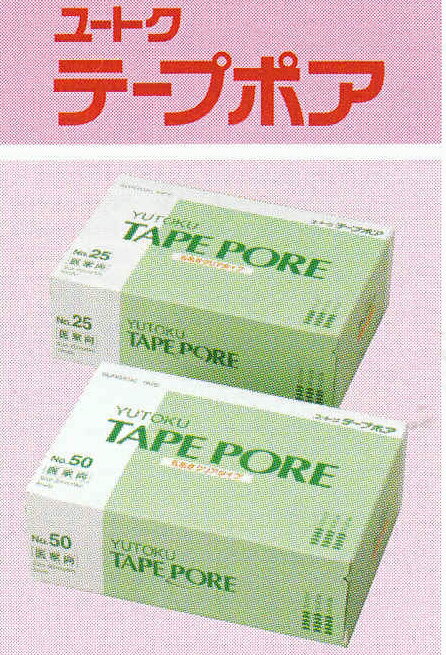 【本日楽天ポイント4倍相当】●ぬれやすい部位に！●ユートク（祐徳薬品）通気性透明テープユートクテープポアNo2525MM×9M×12巻入【RCP】【北海道・沖縄は別途送料必要】【□□】