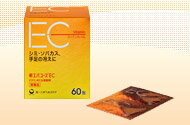 ■商品名新エバユースEC（薬効分類：ビタミンEC主薬製剤）（第3類医薬品）■剤形：分末顆粒■特　徴●シミ・ソバカス、手足の冷えを緩和する各種成分を配合。　お肌のトラブルを改善します。 ●3包中に、ビタミンC2000mg、ビタミンE300mgが含まれています。 ●口の中ですぐに溶ける、シュガーフリー、ナトリウムフリーの服用しやすい分包顆粒剤です。■効能・効果次の諸症状の緩和：しみ、そばかす、日やけ・かぶれによる色素沈着末梢血行障害による次の諸症状の緩和：肩・首すじのこり、手足のしびれ・冷え、しもやけ次の場合の出血予防 :歯ぐきからの出血、鼻出血「ただし、これらの症状について、1か月ほど使用しても改善がみられない場合は、医師、歯科医師または薬剤師にご相談ください。」次の場合のビタミンECの補給 : 肉体疲労時、病中病後の体力低下時、老年期 ■成分・含量3包(1包2g)中 アスコルビン酸（ビタミンC） 2000mg 酢酸d-α-トコフェロール（天然型ビタミンE） 300mg 酪酸リボフラビン（ビタミンB2酪酸エステル） 12mg 塩酸ピリドキシン（ビタミンB6） 15mg 添加物として還元麦芽糖水アメ、ヒドロキシプロピルセルロース、アセスルファムカリウム、タウマチン、レモン油、香料、トコフェロールを含有します。 ■用法・用量1日服用回数：1〜3回ただし、1日2回服用する場合は朝食および夕食後、1日3回服用する場合は毎食後服用してください 15歳以上 1包 11歳〜15歳未満 2/3包 7歳〜11歳未満 1/2包 3歳〜7歳未満 1/3包 1歳〜3歳未満 1/4包 1歳未満は服用しないこと ■使用上の注意▲相談すること▲1、次の人は服用前に医師または薬剤師にご相談ください。　 医師の治療を受けている人。2、次の場合は、直ちに服用を中止し、商品添付文書を持って 医師、歯科医師または薬剤師にご相談ください(1)服用後、次の症状があらわれた場合 関係部位→皮ふ ：症状→発疹・発赤、かゆみ 関係部位→消化器：症状→悪心・嘔吐、胃部不快感 (2)1か月位服用しても症状がよくならない場合3、生理が予定より早くきたり、経血量がやや多くなったりすることがあります。 出血が長く続く場合は、医師または薬剤師にご相談ください。4、次の症状があらわれることがあるので、このような症状の継続または増強が見られた場合には、　服用を中止し、医師または薬剤師にご相談ください。　便秘、下痢■保管及び取扱い上の注意1、直射日光の当たらない湿気の少ない涼しい所に保管してください。2、小児の手の届かない所に保管してください。3、他の容器に入れ替えないでください。(誤用の原因になったり、品質が変わる。)4、1包を分割して服用した残りは、袋の口を折り返して保管し、2日以内に服用してください。5、外箱に表示の使用期限を過ぎた製品は使用しないでください。 ■お問い合わせ先こちらの商品につきましては、当店（ドラッグピュア）または下記へお願いします。第一三共ヘルスケア株式会社 お客様相談室〒103-8541東京都中央区日本橋小網町1-8電話 03(6667)3232受付時間 9：00-17：00(土、日、祝日を除く)広告文責：株式会社ドラッグピュア神戸市北区鈴蘭台北町1丁目1-11-103TEL:0120-093-849販売会社：第一三共ヘルスケア株式会社東京都中央区日本橋小網町1-8製造販売元：日野薬品工業株式会社滋賀県蒲生郡日野町上野田119区分：第3類医薬品文責：登録販売者　松田誠司 関連商品はこちら 腸管免疫の活性におなか快適！機能性乳酸菌LG-DP-EX乳酸菌1200億個含有自己免疫の調整に ○機能性乳酸菌1200億カプセル