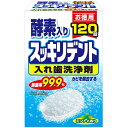 【本日楽天ポイント4倍相当 】【送料無料】【あす楽15時まで】ライオンケミカル株式会社 酵素入り スッキリデント ミントの香り［部分入れ歯 総入れ歯兼用］［お徳用］120錠＜カビを除去する＞＜入れ歯洗浄剤＞(キャンセル不可)【△】