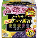 ■製品特徴5つの香り、効きめ3倍。気分で選べる5つの香り。虫よけしながら香りを楽しめます。●選べる5つの香り！お香感覚で気軽に使えてリラックスタイムにもぴったり。目にもうれしいカラフルな色合いも魅力です。●パワフルな効きめ！有効成分を増量し、3倍の虫よけ効果を実現しました。※フマキラー社虫よけ線香比較 ■使用方法◆はずし方線香の中心を指で軽く押して、両側から指先でつまみ軽く動かしながら離してください。線香の先端部分は固定されていますので折らないように切り離してください。◆火のつけ方線香1巻の先端部分を下向きにし、1ヵ所だけ点火してください。点火後は炎を消し、徐々に燻焼させてください。◆線香の立て方線香立てを垂直におこし、線香を水平に差し込んでお使いください。■成分dL・d-T80-アレスリン、ソルビン酸カリウム、安息香酸ナトリウム、着色剤、タルク、香料、植物混合粉■適用害虫不快害虫■使用上の注意・定められた使用方法を必ず守り、取り扱いには充分注意すること・身体に異常を感じた場合は、本品がピレスロイド系の殺虫剤であることを医師に告げて、診療を受けること・アレルギー症状やカブレ等を起こしやすい体質の人、妊婦等は注意して使用すること・狭い部屋や密閉された部屋で長時間使用する場合は、時々換気すること。眼やのどに刺激を感じることがあります。・火のついた線香を紙片・衣類・布団・マッチ棒等燃えやすいもののそばに置かないこと・線香立てにセットする際は、線香立ての先端部分や金属の薄い部分に充分注意すること。ケガをするおそれがあります。・本品は食べられません。誤って食べた場合は、水を飲ませて吐かせ、直ちに医師に相談すること・小児やペットが触れない場所でご使用ください。火傷や火災のおそれがあります。・枕元の近くでは使用しないこと。火傷のおそれがあります。・線香は壁の近くで使用しないこと。汚れや変色のおそれがあります。■お問い合わせ先こちらの商品につきましての質問や相談につきましては、当店（ドラッグピュア）または下記へお願いします。フマキラー株式会社　お客さま相談窓口TEL：0077-788-555受付：9：00-17：00（土・日・祝およびフマキラー社指定休業日を除く。）広告文責：株式会社ドラッグピュア作成：201512SN神戸市北区鈴蘭台北町1丁目1-11-103TEL:0120-093-849製造販売：フマキラー株式会社区分：殺虫剤・日本製 ■ 関連商品 フマキラー株式会社のお取り扱い製品ベープ シリーズ