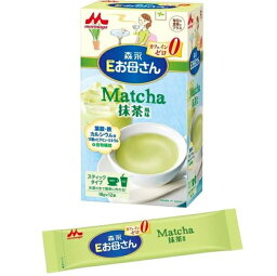 【本日楽天ポイント4倍相当】森永乳業株式会社　Eお母さん　抹茶風味　18g×12本＜妊娠・授乳中のマタニティママ向け飲料＞【北海道・沖縄は別途送料必要】