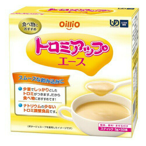 【商品説明】 ・ 飲み物などにトロミをつけることによって、飲み込みやすくする食品です。 ・ 水、お茶、ジュース、スポーツドリンク、みそ汁など、温度に関係なく簡単にトロミをつけることができます。 ・ 食品を選ばず、少量でしっかりしたトロミがつけられます。 ・ 一度ついたトロミは、時間が経っても変わりませんので安心して使えます。 ・ クリアタイプに比べて、ナトリウムの量が少なくなっています。 【召し上がり方】 1.トロミをつけたい飲み物や食品に、スプーンなどでよくかき混ぜながら少量ずつ加えてください。 　特に熱い飲み物や、はじめからトロミのあるものは、ダマができやすいので注意してかき混ぜてください。 2.溶解後、1〜2分でトロミがつきますが、加える食品の種類、温度、量によってトロミが安定するまで時間がややかかる場合もあります。 　入れすぎると、トロミがつきすぎて飲み込みにくくなることがありますので、十分にご注意ください。 3.飲み込みやすいトロミには個人差があります。 　上記の「トロミの目安」を参考にして加え、トロミの状態を確認してからお召し上がりください。 【原材料】 ・ デキストリン、でん粉、増粘多糖類 【成分・分量】3g当たり ・ エネルギー・・・8.8kcal ・ 水分・・・0.2g ・ たんぱく質・・・0.05g ・ 脂質・・・0〜0.03gg ・ 糖質・・・1.4g ・ 食物繊維・・・1.4g ・ ナトリウム・・・0〜0.3mg mg ・ カリウム・・・3mg ・ カルシウム・・・0.7mg ・ リン・・・0.6mg ・ 鉄・・・0.02〜0.07mgmg ・ 食塩相当・・・0〜0.001g 【注意事項】 ・ 開封時および内容物を取り出す時には、切り口で手を傷つけないよう注意してください。 ・ 喉を詰まらせる恐れがありますので、粉末をそのまま口に入れないでください。 ・ 本品を多量に加えたり、一度トロミをつけた食品に再度添加した場合で、ダマが生じた際は必ず取り除いてください。 ・ 調整後、飲食される前に必ず食べやすいトロミであるかどうかをご確認ください。 ・ 熱い食品や飲み物にトロミをつけて召し上がる際には温度を確認してください。 ・ 本品を摂りすぎると体調や体質によりお腹がはったり、ゆるくなる場合があります。 ・ このような場合は使用量を減らしてください。 ・ 飲み込みに重度の障害がある方は、ご使用の前に医師・歯科医師・栄養士等にご相談ください。 ・ 本品を使用することで、誤って飲み込むことが、確実に防げるものではありません。 ・ 調整後は、なるべくお早めにお召し上がりください。 ・ 濃厚流動食のような液体やたんぱく質の多い液体は、トロミがつくまで時間がかかります。 ・ 品質管理には万全を期しておりますが、開封時に色、におい、味などに異常がみられた場合は使用しないでください。 ・ お子様の手の届かないところに保管してください。 ・ 開封後は吸湿しやすいので、できるだけ早くお使いください。 【お問い合わせ先】 こちらの商品につきましての質問や相談につきましては、 当店(ドラッグピュア）または下記へお願いします。 日清オイリオグループ株式会社 住所：東京都中央区新川1-23-1 TEL:0120-016-024　お客様相談窓口 受付時間：9：00-17：00(土、日、祝日を除く) 広告文責：株式会社ドラッグピュア 作成：201906KT 住所：神戸市北区鈴蘭台北町1丁目1-11-103 TEL:0120-093-849 製造：販売元：日清オイリオグループ株式会社 区分：食品・日本製 ■ 関連商品 日清オイリオグループ株式会社 お取扱い商品 日清MCT シリーズ