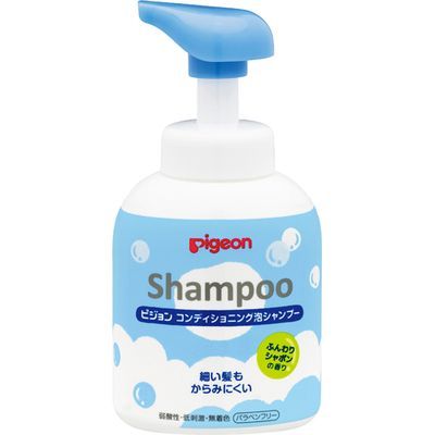 【本日楽天ポイント4倍相当】【送料無料】ピジョン株式会社コンディショニング泡シャンプー ふんわりシャボンの香り(350mL)<1才半からの 汗・においしっかり落とす!>【△】