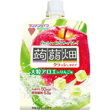 【本日楽天ポイント4倍相当!!】【送料無料】株式会社マンナンライフ 大粒アロエin クラッシュタイプの蒟蒻畑 りんご味150 g入(こんにゃくばたけ)(キャンセル不可)【RCP】【△】【CPT】