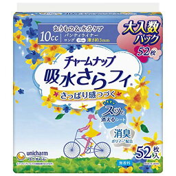 【本日楽天ポイント4倍相当】【送料無料】ユニ・チャーム株式会社チャームナップ 吸水さらフィパンティライナーロング 無香料 52枚【RCP】【△】