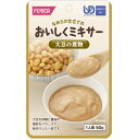 ■製品特徴 大豆を砂糖と醤油の絶妙なバランスで味付けした一品です。 見た目にも何かわかりにくいミキサー食。でも口に入れたとき素材の味がわかります。介護される人もする人にもお薦めします。 ■原材料名 大豆水煮（遺伝子組換えでない）、砂糖、発酵調味料（米、米麹の発酵調味料、ぶどう糖、その他）、しょうゆ、かつお節エキス、こんぶエキス／加工デンプン、調味料（アミノ酸等）、（一部に小麦、大豆を含む） ◆アレルギー物質 小麦、大豆 ■栄養成分表示(50gあたり) エネルギー　（kcal） 53 水　　分　（g） 37.9 たんぱく質　（g） 2.6 脂　　質　（g） 1.3 炭水化物　（g） 7.7 灰　　分　（g） 0.5 ナトリウム　（mg） 140 カルシウム　（mg） 18 鉄　（mg） 0.5 食物繊維　（g） 1.3 食塩相当量　（g） 0.4 ■賞味期間 製造日より1年6ヵ月 【お問い合わせ先】 こちらの商品につきましては、当店(ドラッグピュア）または下記へお願いします。 ホリカフーズ株式会社 電話：025-794-5536 広告文責：株式会社ドラッグピュア 作成：201902SN 神戸市北区鈴蘭台北町1丁目1-11-103 TEL:0120-093-849 製造販売：ホリカフーズ株式会社 区分：食品・日本製 ■ 関連商品■ ホリカフーズ　お取扱い商品 おいしくミキサー　シリーズ