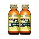 【商品説明】 「グロンビターデラックスK 100ml」は、滋養強壮薬です。 滋養強壮、虚弱体質、肉体疲労・病中病後・食欲不振・栄養障害・発熱性消耗性疾患・妊娠授乳期などの場合の栄養補給に。 【使用上の注意】 (相談すること) 次の場合は、直ちに服用を中止し、この製品を持って医師又は薬剤師に相談すること。 (1)服用後、胃部不快感・下痢・発疹等の症状があらわれた場合。 (2)しばらく服用しても症状がよくならない場合。 【効能・効果】 ○滋養強壮 ○虚弱体質 ○肉体疲労・病中病後・食欲不振・栄養障害・発熱性消耗性疾患・妊娠授乳期などの場合の栄養補給 【用法・用量】 成人(15才以上)1日1回、1びん(100ml)を服用してください。 ●用法及び用量を守ること。 【成分・分量】 1日量(100ml)中 ニンジンエキス 40mg(原生薬換算量152mg)ゴオウ 1mg鹿茸チンキ 0.1ml(原生薬換算量28.6mg)イカリソウエキス 30mg(原生薬換算量300mg)クコシエキス 50mg(原生薬換算量165mg)硝酸チアミン 10mgリン酸リボフラビンナトリウム 5mgニコチン酸アミド 100mgイノシトール 400mg無水カフェイン 50mg 添加物として、液糖、D-ソルビトール、pH調節剤(クエン酸)、dl-リンゴ酸、安息香酸Na、エタノール、香料(安息香酸ベンジル、 エチルバ ニリン、 グリセリン、 バニリン、 プロピレングリコール、 l-メントール)を含有します。(アルコール0.2ml以下) ●リン酸リボフラビンナトリウムにより尿が黄色くなることがあります。 【保管および取扱い上の注意】 (1)直射日光の当たらない涼しい所に保管すること。 (2)小児の手のとどかない所に保管すること。 (3)期限を過ぎた製品は服用しないこと。 (4)生葉を含むため、まれに混濁を生じることがありますが、服用には支障はありません。 内容量：20ml×2本 【お問い合わせ先】 こちらの商品につきましての質問や相談につきましては、 当店（ドラッグピュア）または、下記へお願いします。 常盤薬品工業株式会社 〒541-0052 大阪市中央区安土町3-5-12 住友生命本町ビル9F お客様相談室 0120-875-710 受付時間：9：00〜17：00（土・日・祝日を除く） 広告文責：株式会社ドラッグピュア 作成：201809MK 神戸市北区鈴蘭台北町1丁目1-11-103 TEL:0120-093-849 販売：常盤薬品工業株式会社 区分：第2類医薬品・日本製 文責：登録販売者　松田誠司 ■ 関連商品 常盤薬品 お取扱い商品 滋養強壮 シリーズ