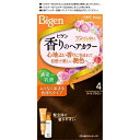 【本日楽天ポイント4倍相当】【医薬部外品】ホーユー株式会社ビゲン 香りのヘアカラー乳液 4 ライトブラウン(1セット)<密着染め色持ちタイプ。アロマの香りの白髪...