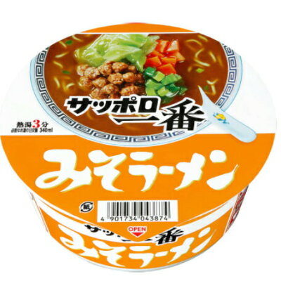 神戸たんぽぽ薬房 【12/5(火)限定!3%OFFクーポン利用でポイント最大10倍相当】【送料無料】サンヨー食品株式会社 サッポロ一番 みそラーメンどんぶり 77g×12個セット【RCP】【■■】