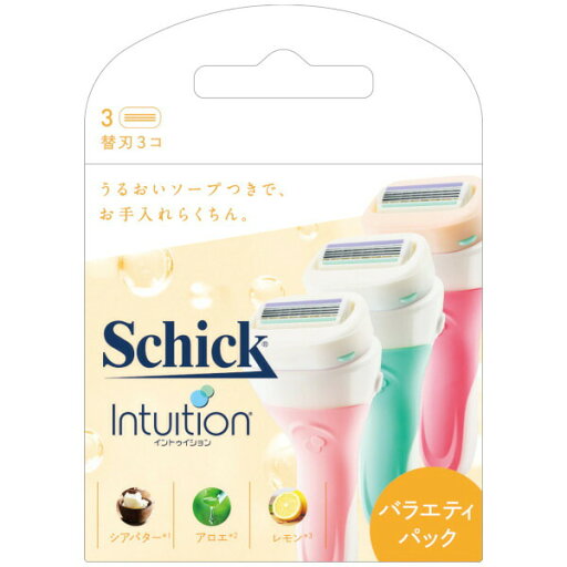 【本日楽天ポイント4倍相当】シック・ジャパン株式会社イントゥイションバラエティパック替刃 3コ【RCP】【CPT】 【本日楽天ポイント4倍相当】シック・ジャパン株式会社イントゥイションバラエティパック替刃 3コ【RCP】【CPT】