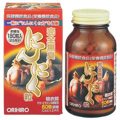 【BLACK FRIDAY 11/20 20:00〜3%OFFクーポン!】【送料無料】【お任せおまけ付き♪】オリヒロ株式会社完全無臭にんにく粒 180粒×3個セ...